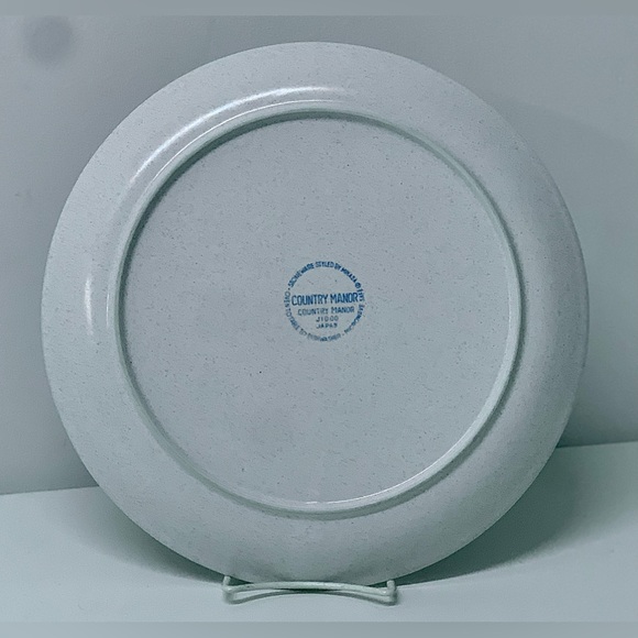 Mid Century Vtg Discontinued Mikasa Country Manor Round Stoneware Serving Plate - Picture 4 of 12